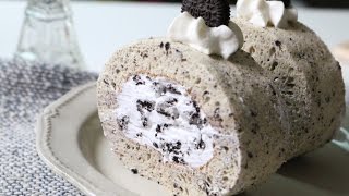 도지마롤st 오레오 롤케이크 만들기 Oreo Roll Cake オレオ 堂島ロール  한세 ASMR COOKING [upl. by Oralie]