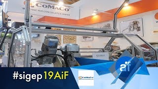 Macchine per produzione coni gelato Comaco a Sigep 2019 [upl. by Lemon370]