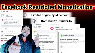 Restricted Monetization Problem कैसे ठीक है करें 💎 Limited Originality Of Content [upl. by Stafford]