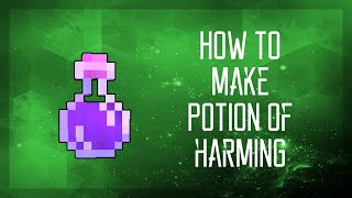 How to Make Potion of HARMING in Minecraft Tutorial 1171 [upl. by Scot779]