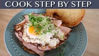 Egg Pastrami Croisant Toast with Microgreens Recipe  Fast and Easy  Delicious [upl. by Noirod911]