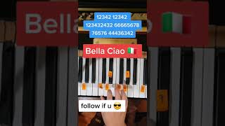 Bella Ciao Easy Piano Tutorial [upl. by Nashom]