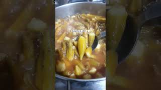 bamia Egyptian recipe foryou egypt shortsviral shortvideo food shortvideos cooking vegies [upl. by Talyah113]