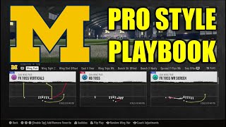 Michigan Pro Style Playbook Guide  College Football 25 [upl. by Williamsen]