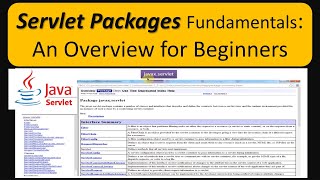 Servlet Packages Fundamentals An Overview for Beginners [upl. by Nirmak]