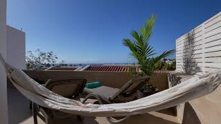 Sea View Bungalow TwoBedroom with Extra Big Terrace Hammock Costa Adeje Tenerife [upl. by Etem]