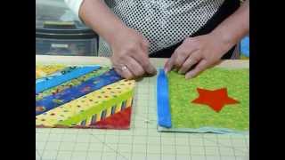 How to join up Quilt as you Go blocks and borders  Quilting Tips amp Techniques 074 [upl. by Page]