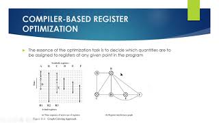 CAO Lecture 13 Compiler based register optimization [upl. by Imotih]