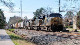 Railfanning Between Battleboro amp Weldon NC on CSXs ALine w Clinchfield Reroutes  2142020 [upl. by Nicodemus]