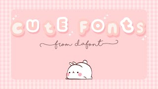 15 Cute Fonts  dafont com with download link [upl. by Lledyr]