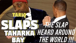 Tariq Nasheed slaps Taharka Bey  In front of the Hidden History Museum in LA [upl. by Debor]