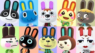 All 20 Rabbit Villager House Interiors in Animal Crossing New Horizons [upl. by Elagibba633]