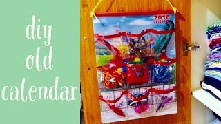 How to recycle an OLD CALENDAR DIY [upl. by Lyrad]