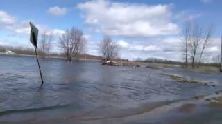 Black River flooding at Merz Road Castorland New York [upl. by Rednasyl897]