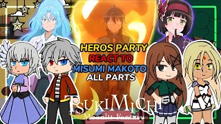 heros party react to makoto misumi  ALL PARTS [upl. by Hcurab]