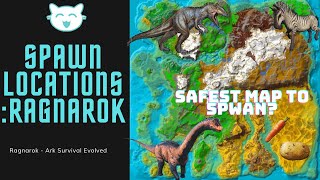 SPAWN LOCATIONS  RAGNAROK  Ark Survival Evolved [upl. by Sedruol]