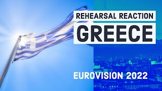 REACTION Greeces Rehearsal Eurovision2022 Alesia Michelle [upl. by Elsbeth268]