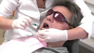 Painless Periodontitis treatment with the laser Laser treatment at gingivitis Part 1 [upl. by Corsiglia809]