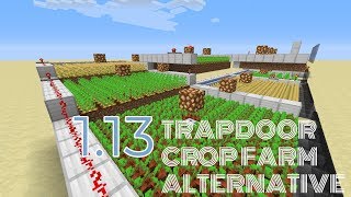 SIMPLE TrapdoorBased Crop Farm Design for Java 113 [upl. by Cirted683]