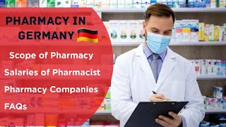 Scope of Pharmacy in Germany Salary and Companies for Pharmacist Germany [upl. by Edgard]