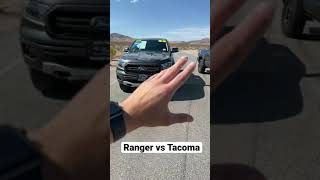 Toyota Tacoma vs Ford Ranger Drag Race [upl. by Padraig]