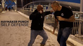 Self Defense For A Haymaker Punch From A Bigger Opponent [upl. by Lowney]