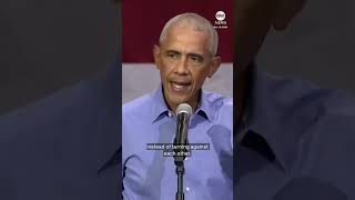 Obama bashes Trump as he begins campaign blitz for Harris in Pennsylvania [upl. by Odnumyer]