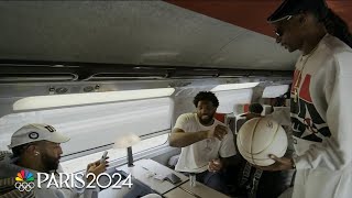 Snoop Dogg travels with the US men’s basketball team  Paris Olympics  NBC Sports [upl. by Sly483]