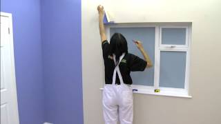 How To Wallpaper Around A Window  Wallpapering Tips  Homebase [upl. by Lynett]