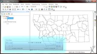 Introduction to Spatial Analysis GIS using ArcGIS Desktop and the Time Slider Window [upl. by Muhan]