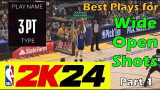 How to Get Wide Open Shots in NBA 2K24  3PT Playbook Part 1 [upl. by Cindie154]