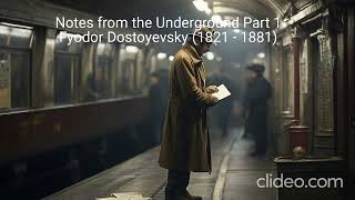 quotNotes from the Underground part 1 Fyodor Dostoyevskyquot 1821  1881 [upl. by Odel]