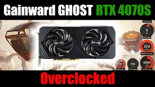 Gainward RTX 4070 SUPER GHOST OC  Overclocked [upl. by Lleihsad911]