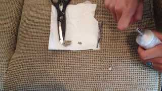 How to Patch a Hole in Woven Fabric  Easy Fabric Repair [upl. by Llerut]