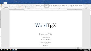 WordTeX  A WYSIPCTWOTCG Typesetting Tool [upl. by Aramot835]