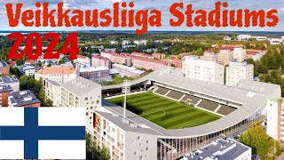 Finnish Veikkausliiga Stadiums 2024  Veikkausliiga Stadionit 2024 [upl. by Enamrahs]