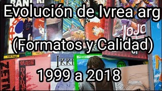 Evolución de los mangas de Ivrea arg calidad y formatos [upl. by Airahs850]