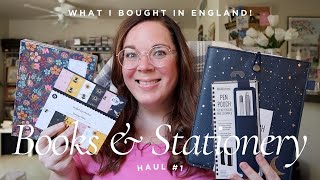 Books amp Stationery Haul  What I Bought in England Part 1  England Trip 2024 [upl. by Ayhtin]