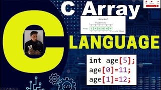 C Tutorial  Full Array Programming  How to create Array Program arrayinc array clanguage [upl. by Onder499]