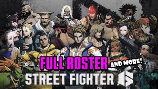 Street Fighter 6 Full Roster revealed  First DLC characters amp much more [upl. by Matt]