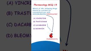 Doxorubicin  Pharmacology MCQ15 [upl. by Parshall]