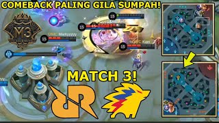 SUMPAH COMEBACK PALING NYAKITIN DI HIDUP  RRQ VS ONIC PH MATCH 3 M3 [upl. by Noma612]