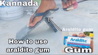 How To Use Araldite  Attaching Black Granite stone  Gum [upl. by Aluin]