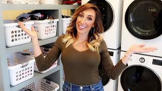 My VERY UNCONVENTIONAL Laundry Routine Laundry hacks tips and tricks  Jordan Page [upl. by Eelatan21]