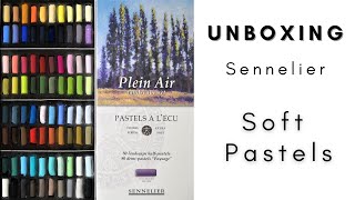 Unboxing Sennelier Soft Pastels Landscape Set [upl. by Lanuk558]