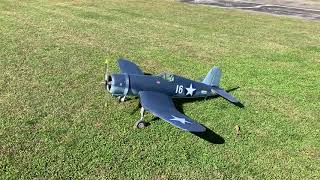 Phoenix models 70” Corsair dle30 maiden [upl. by Norabal]