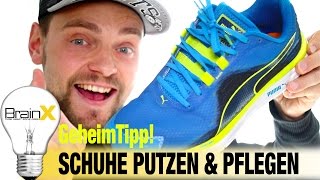 Schuhe Sneaker putzen und pflegen – Ich zeige wie es geht LIFEHACK [upl. by Nimaynib]