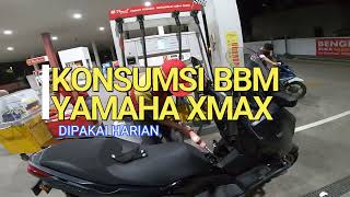 IRIT SEGINI KONSUMSI BBM YAMAHA XMAX 2023 BUAT HARIAN [upl. by Ahsemaj]