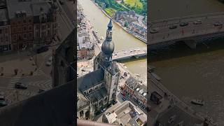 Top view of city citadal of dinant forttravelvlog nature europe [upl. by Auburta966]