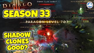 Shadow Clones Diablo 3 Season 33  Good or pretty useless [upl. by Ahsiam]